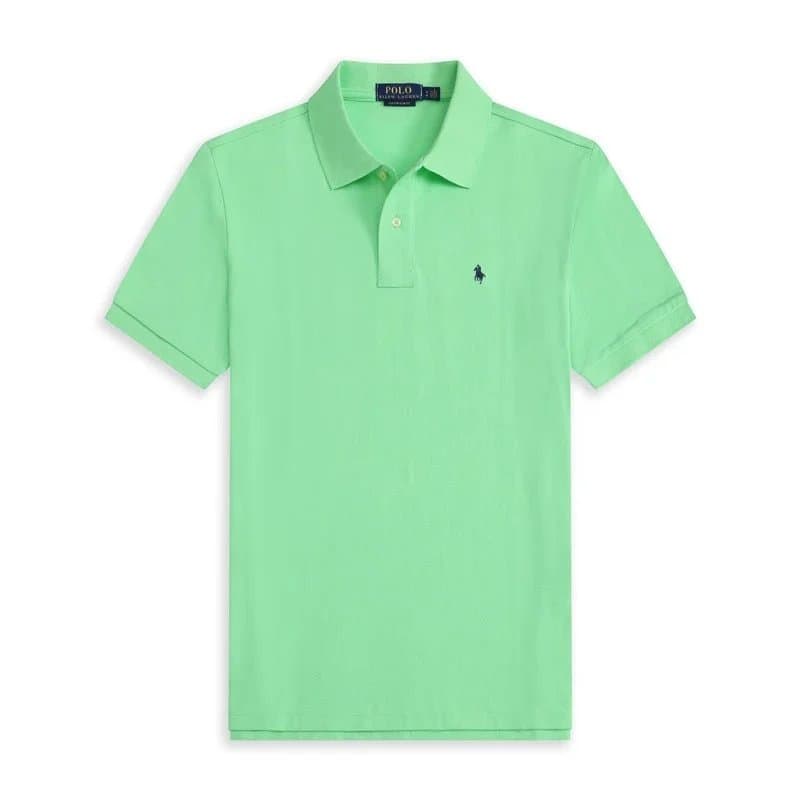 Polo Ralph Lauren Polo Shirt Heather Grey — 浅绿色