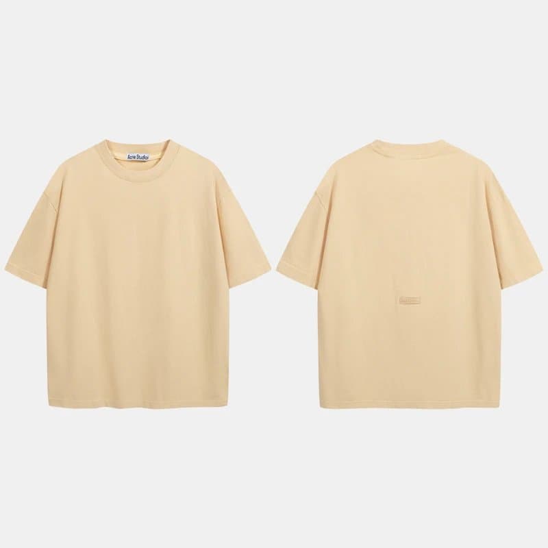 Acne Studios Logo T-Shirt Embroidered Logo — 黄色(AC908040)