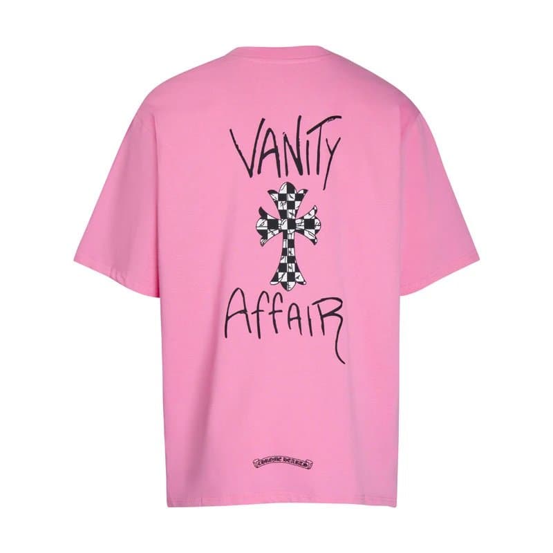 Chrome Hearts Graphic Tee Cross Logo — 6066白粉