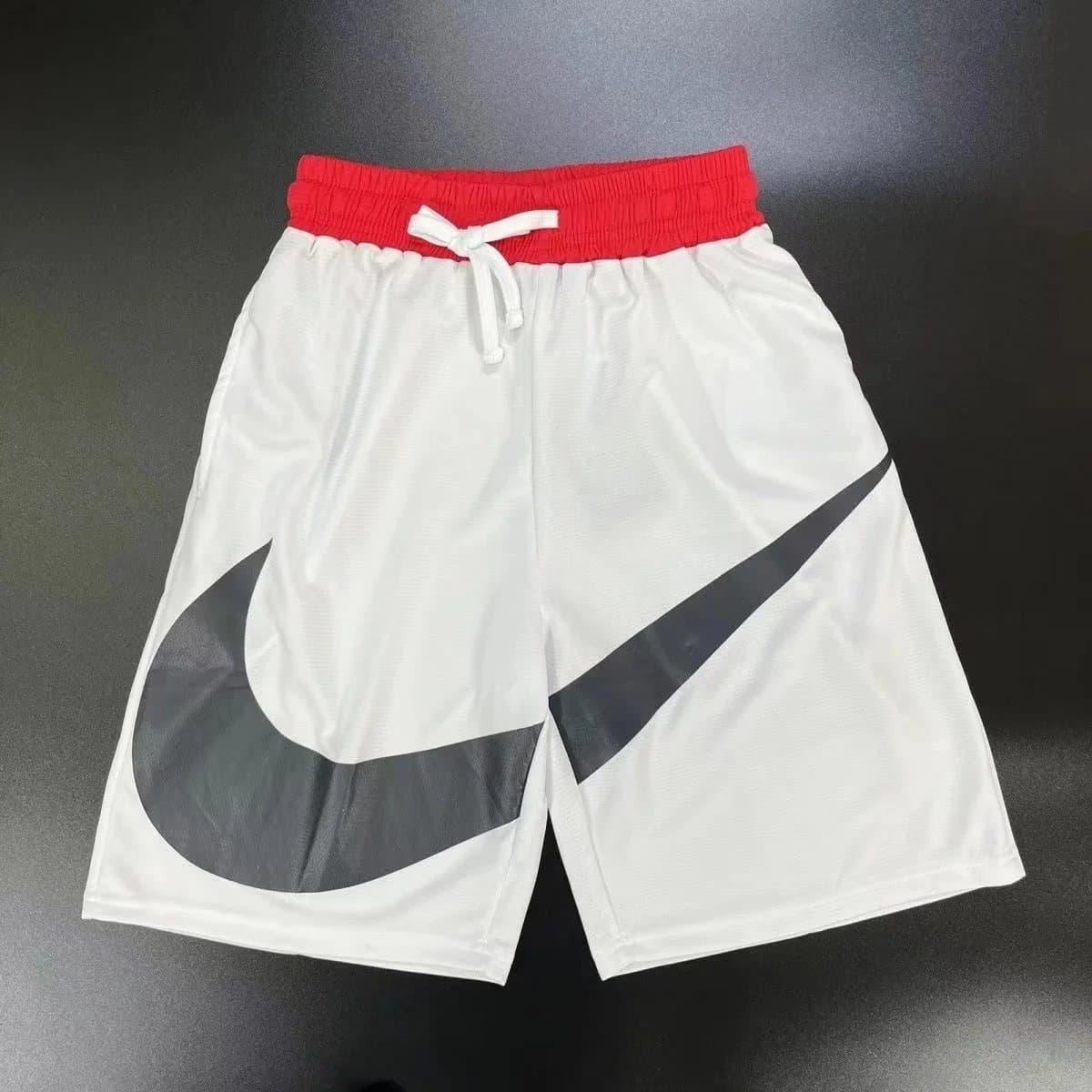 Nike Basketball Shorts Swoosh Panel — 白色黑标