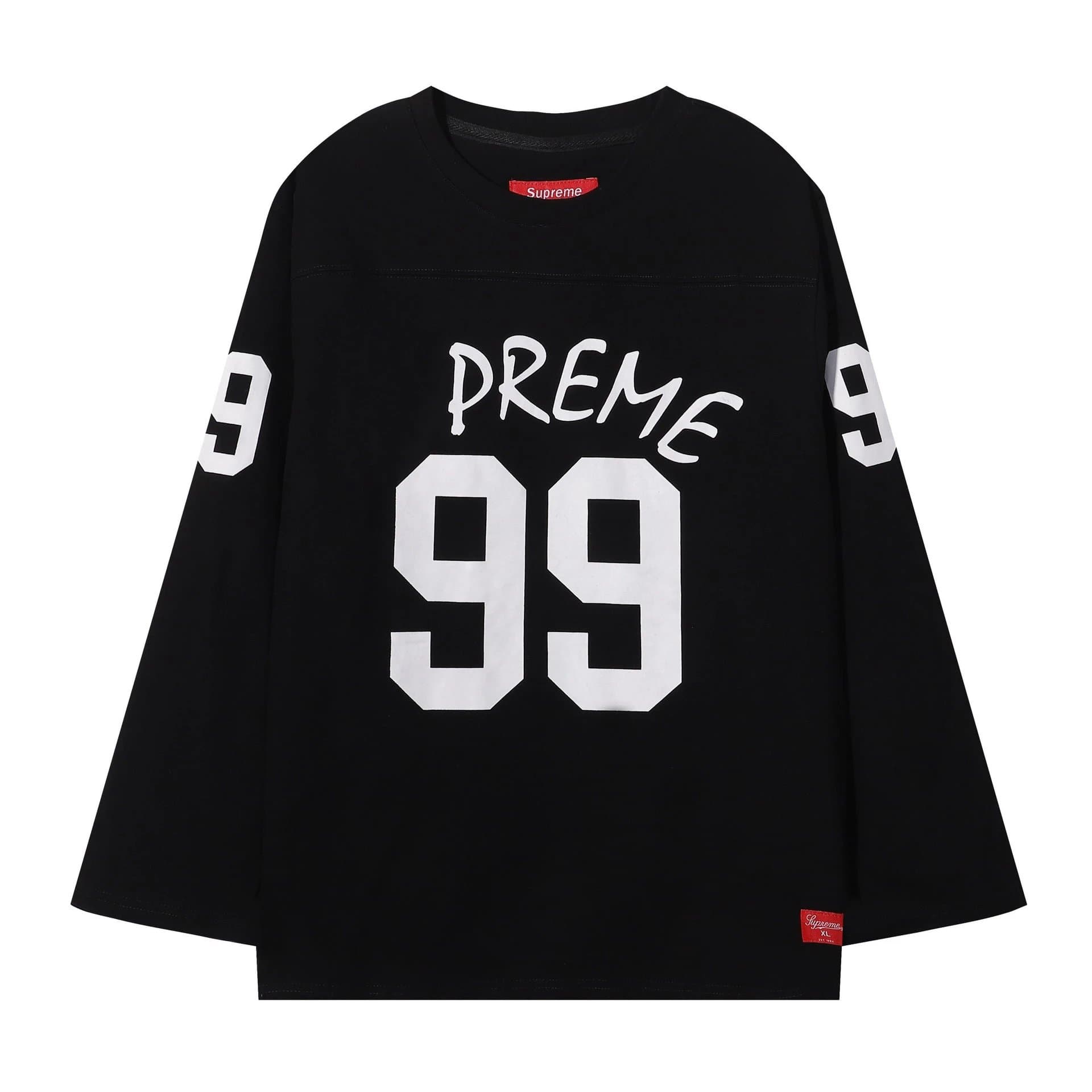 Supreme Football Jersey Gold Logo — E2032黑色