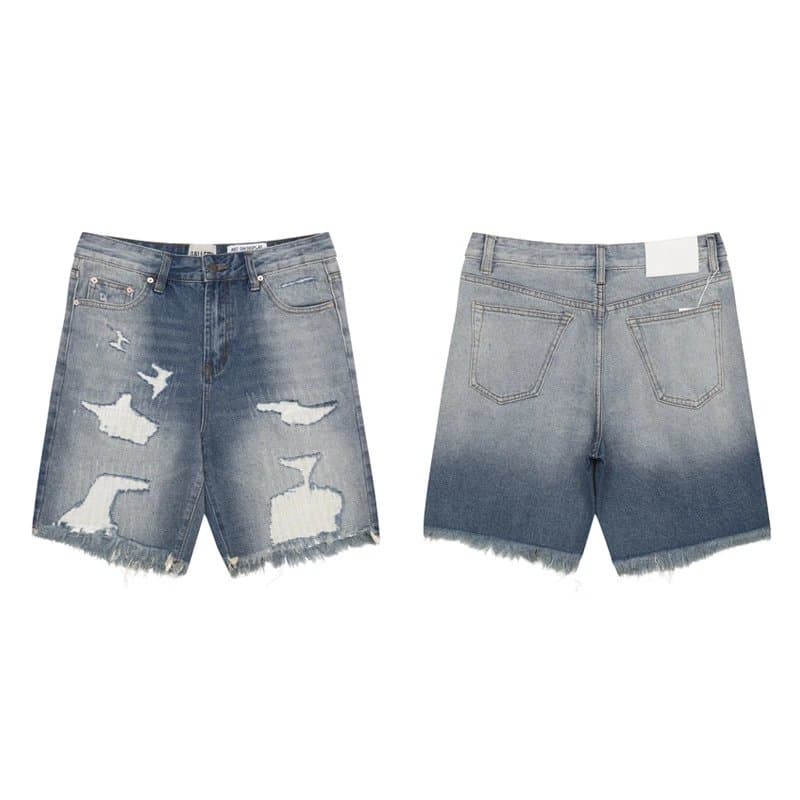 Gallery Dept. Distressed Denim Shorts Paint-Splatter — 款式#5