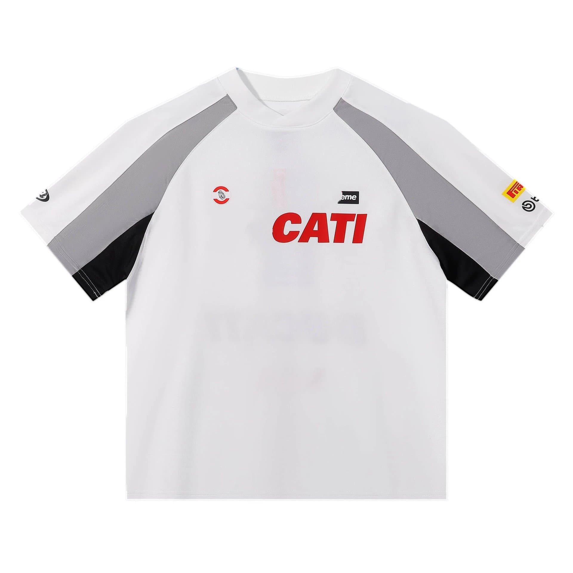 Supreme Football Jersey Gold Logo — E2028白色