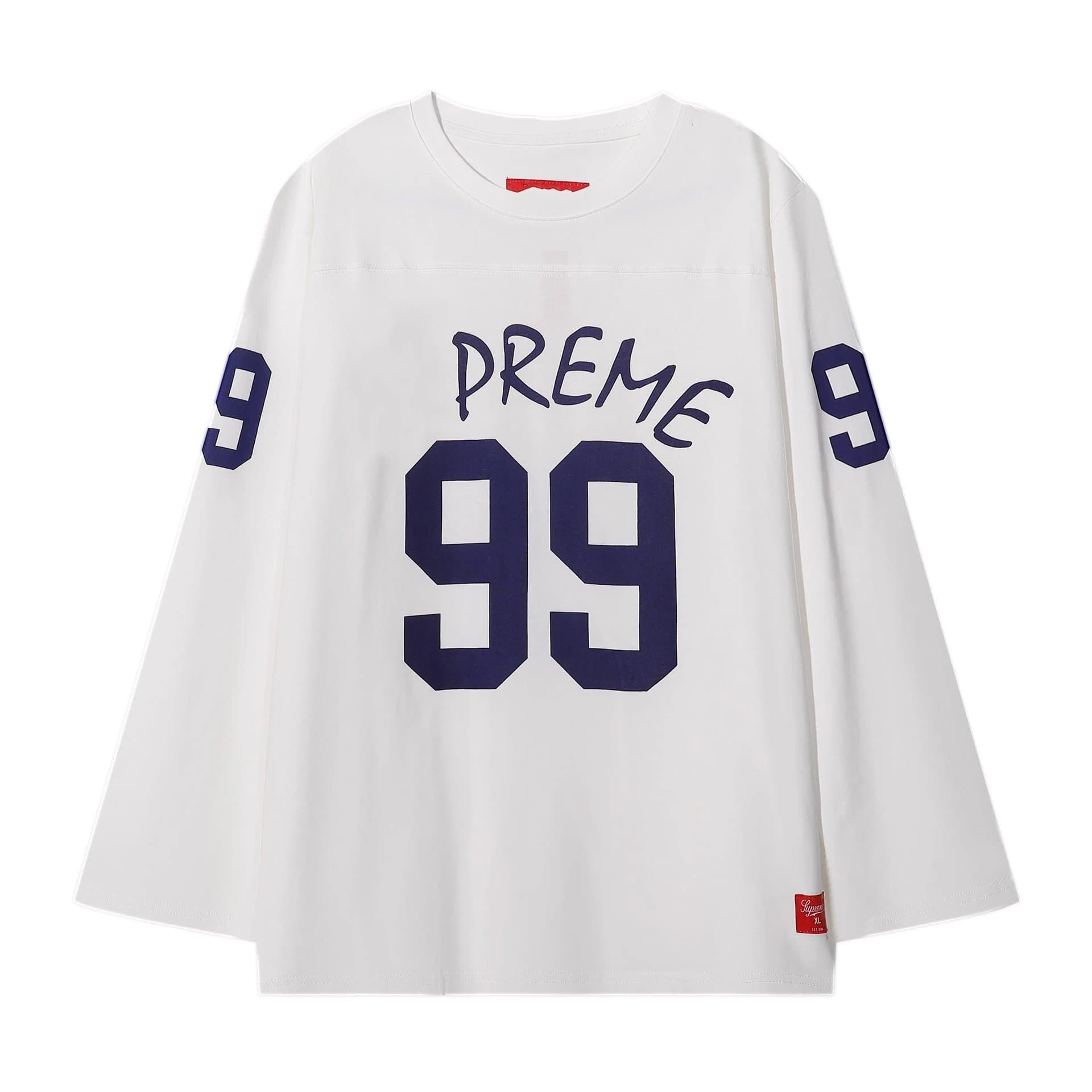 Supreme Football Jersey Gold Logo — E2032白色