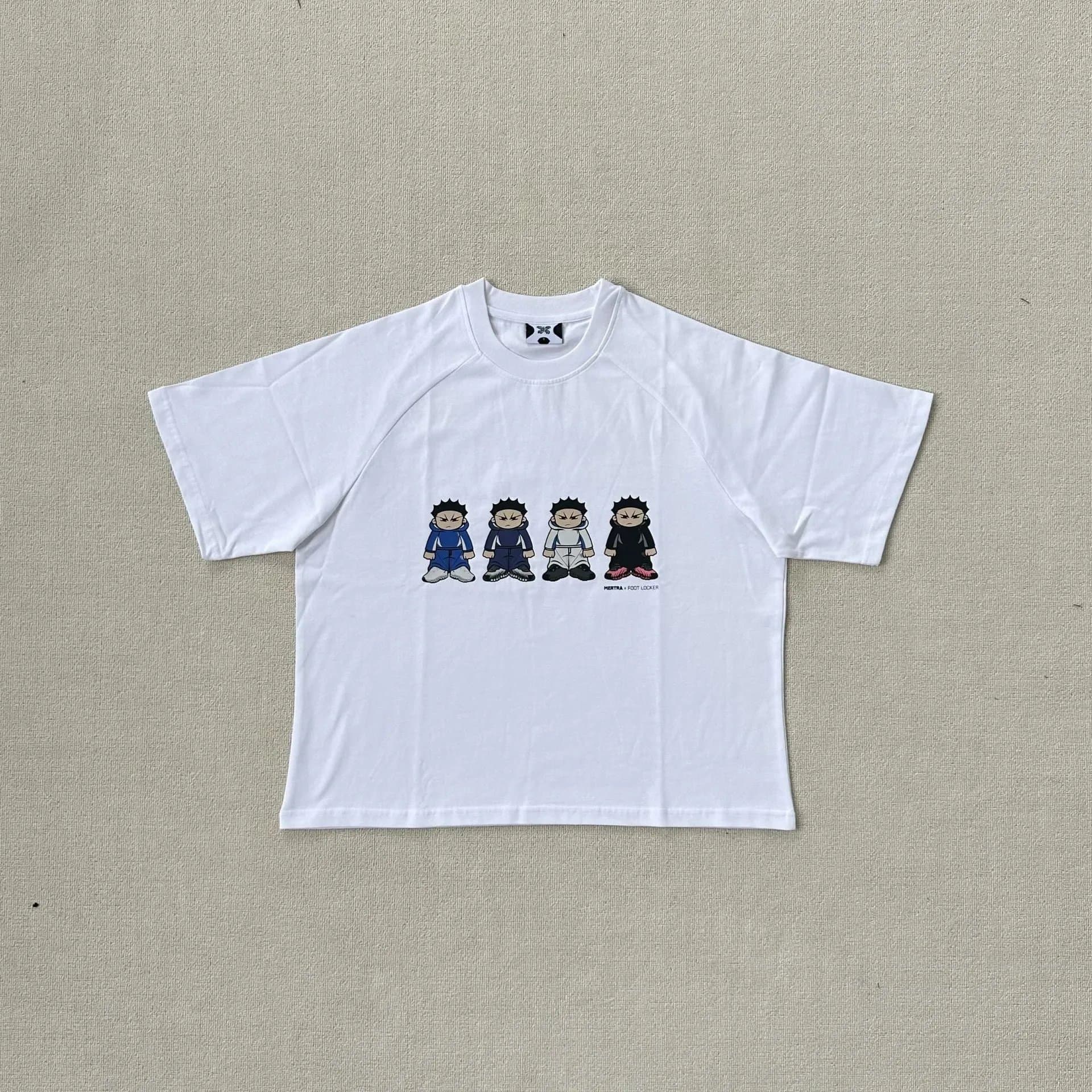 Short-Sleeve Shirt Checkered with Logo Print — 动漫小孩/白
