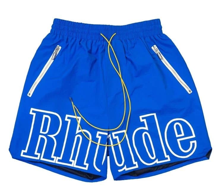 Balenciaga Racing Print Shorts Miami Grand Prix — 8511 彩蓝