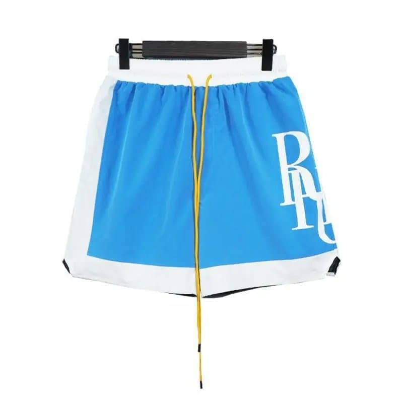 Balenciaga Racing Print Shorts Miami Grand Prix — 8529 蓝