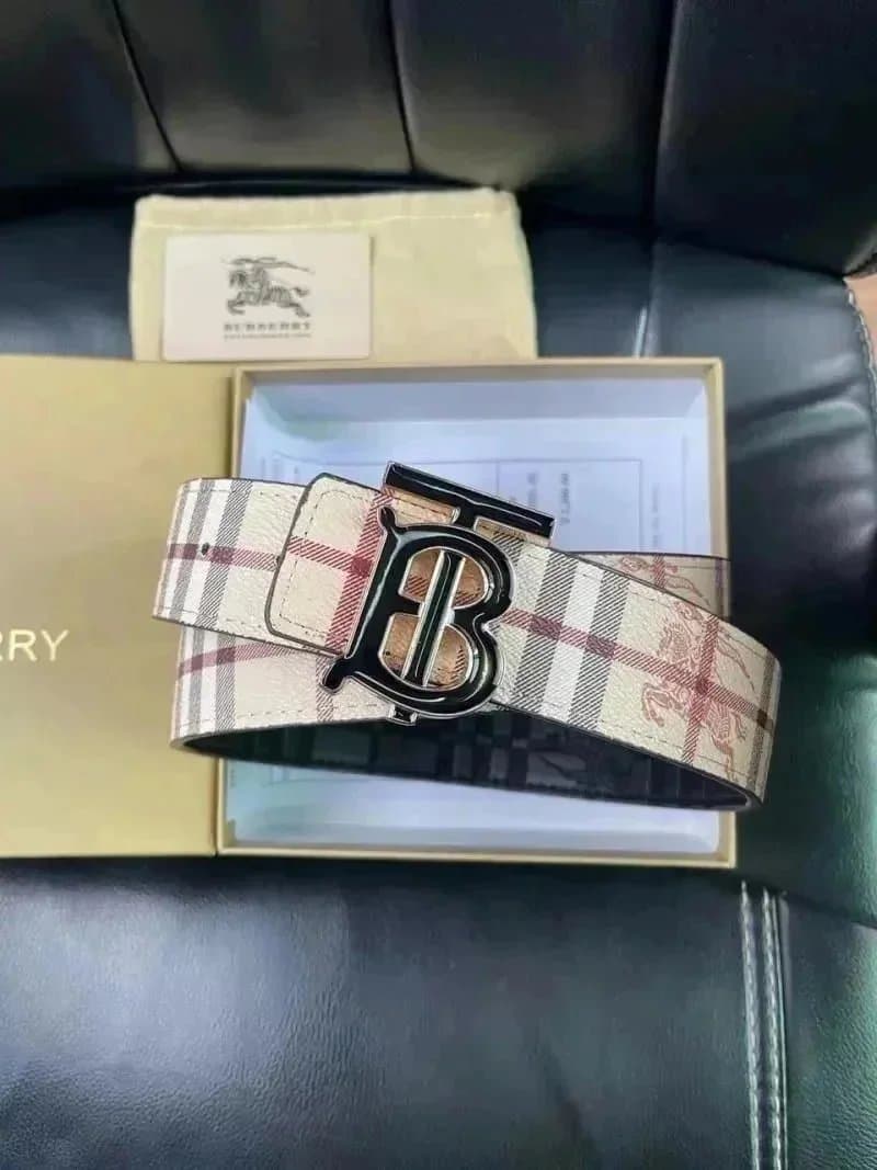 Burberry Monogram Check Belt Classic Vintage Check