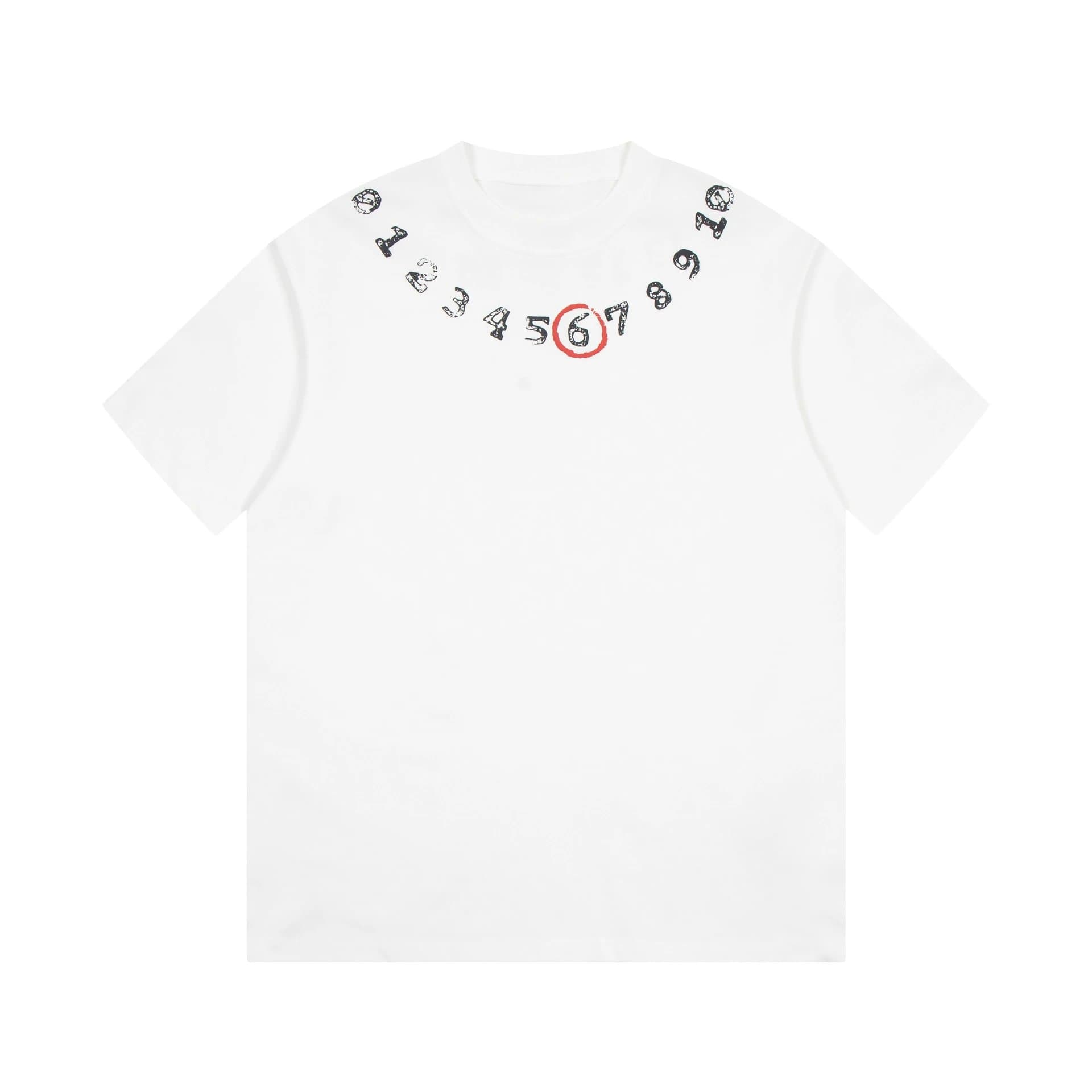 Maison Margiela Heart Logo T-Shirt Numbered Heart Print — 29