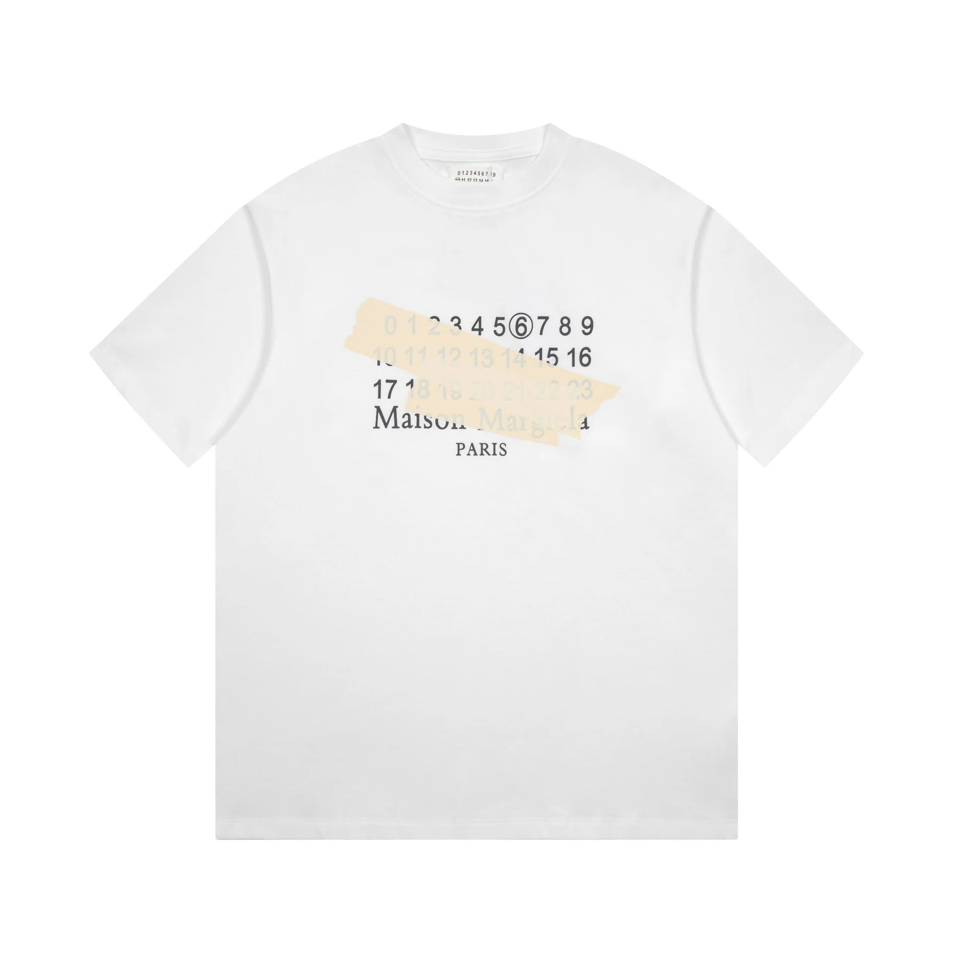 Maison Margiela Heart Logo T-Shirt Numbered Heart Print — 9