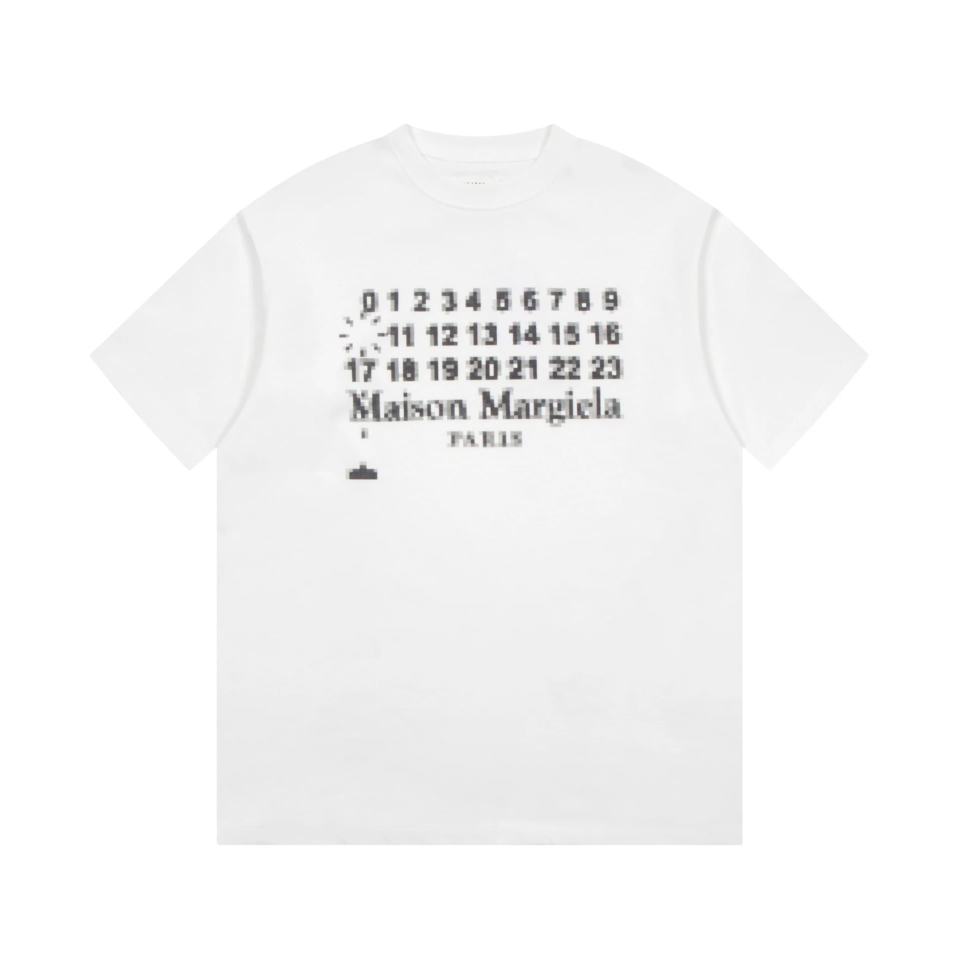 Maison Margiela Heart Logo T-Shirt Numbered Heart Print — 36