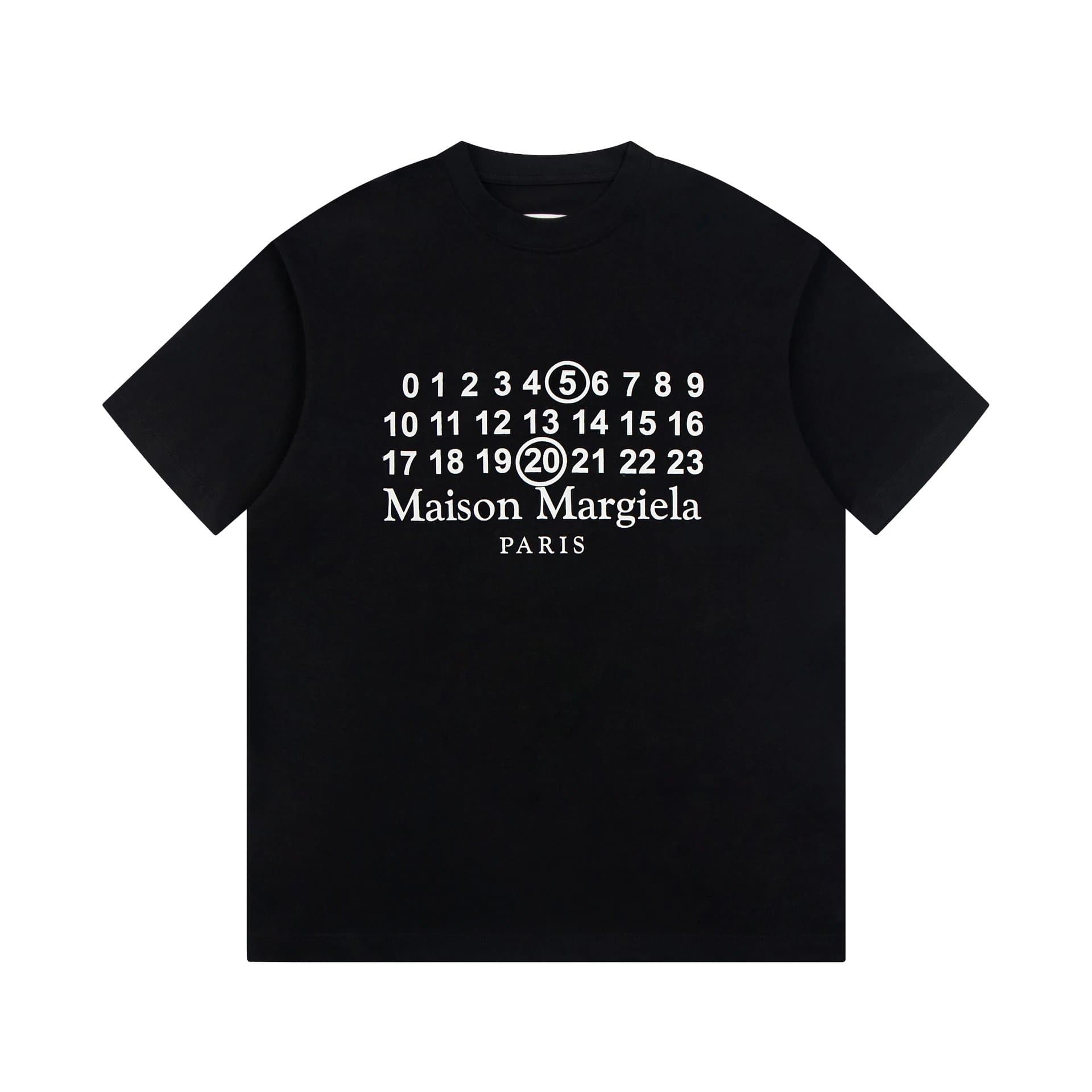 Maison Margiela Heart Logo T-Shirt Numbered Heart Print — 35