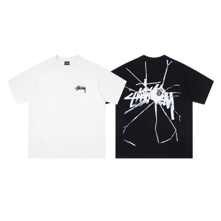 Stüssy Short-Sleeve T-Shirt Shattered Glass Print
