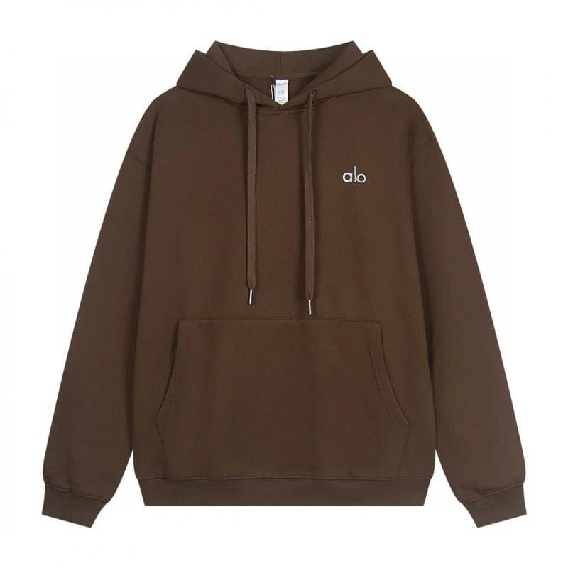 Aimé Leon Dore Crewneck Sweatshirt Minimal Logo — 咖啡色N02