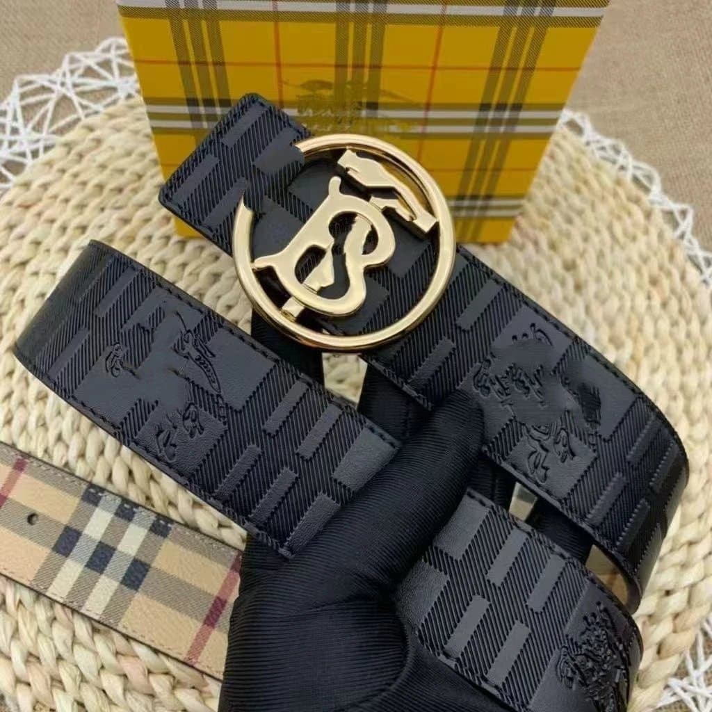 Burberry TB Logo Belt Monogram Embossed
