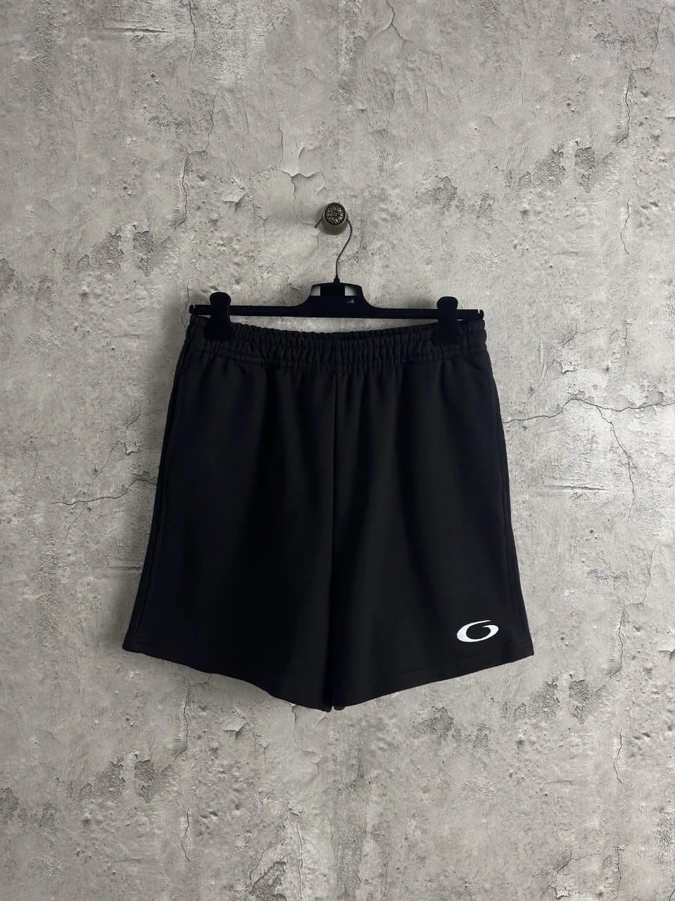 Balenciaga Logo Shorts Washed Grey — 5