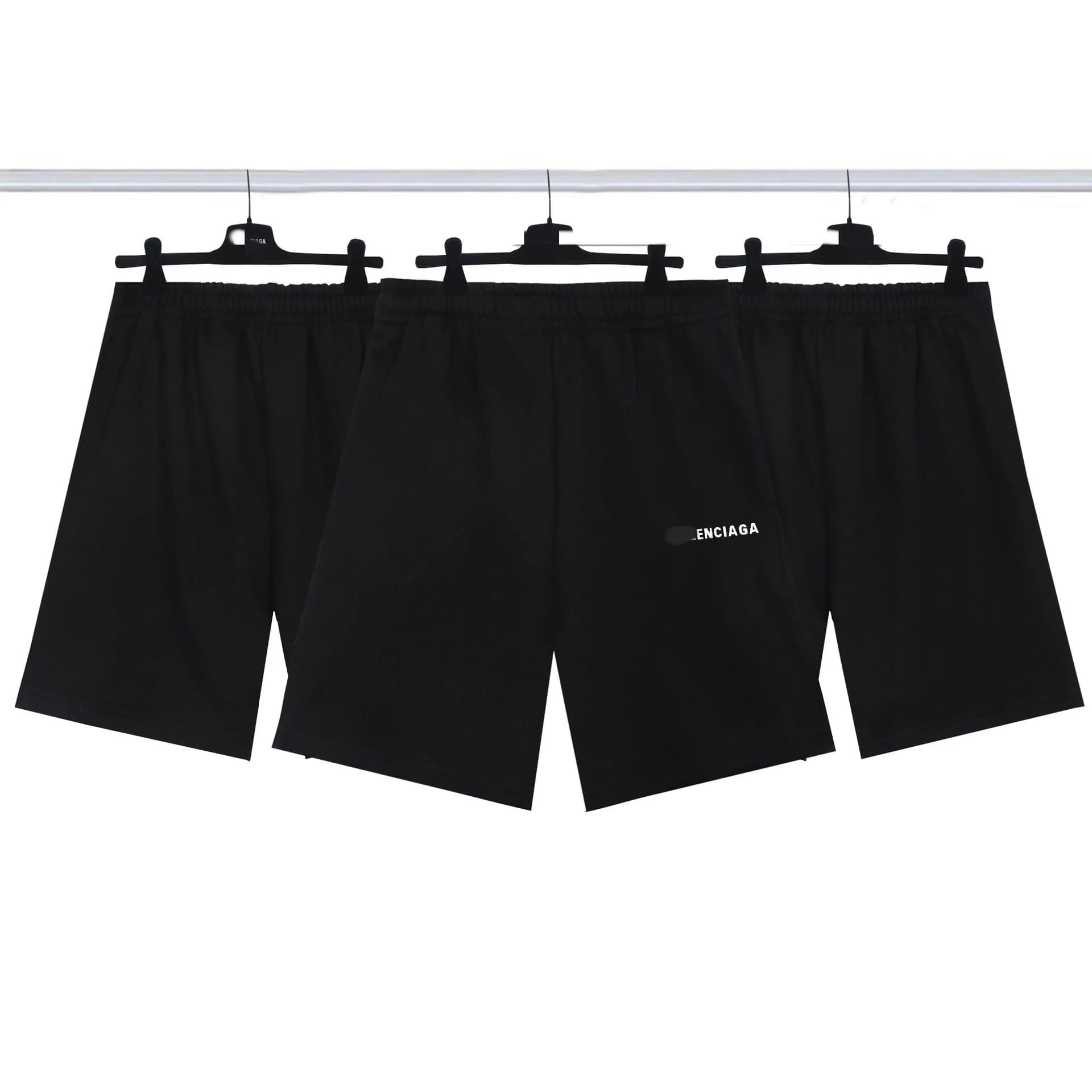 Balenciaga Logo Shorts Washed Grey — 10