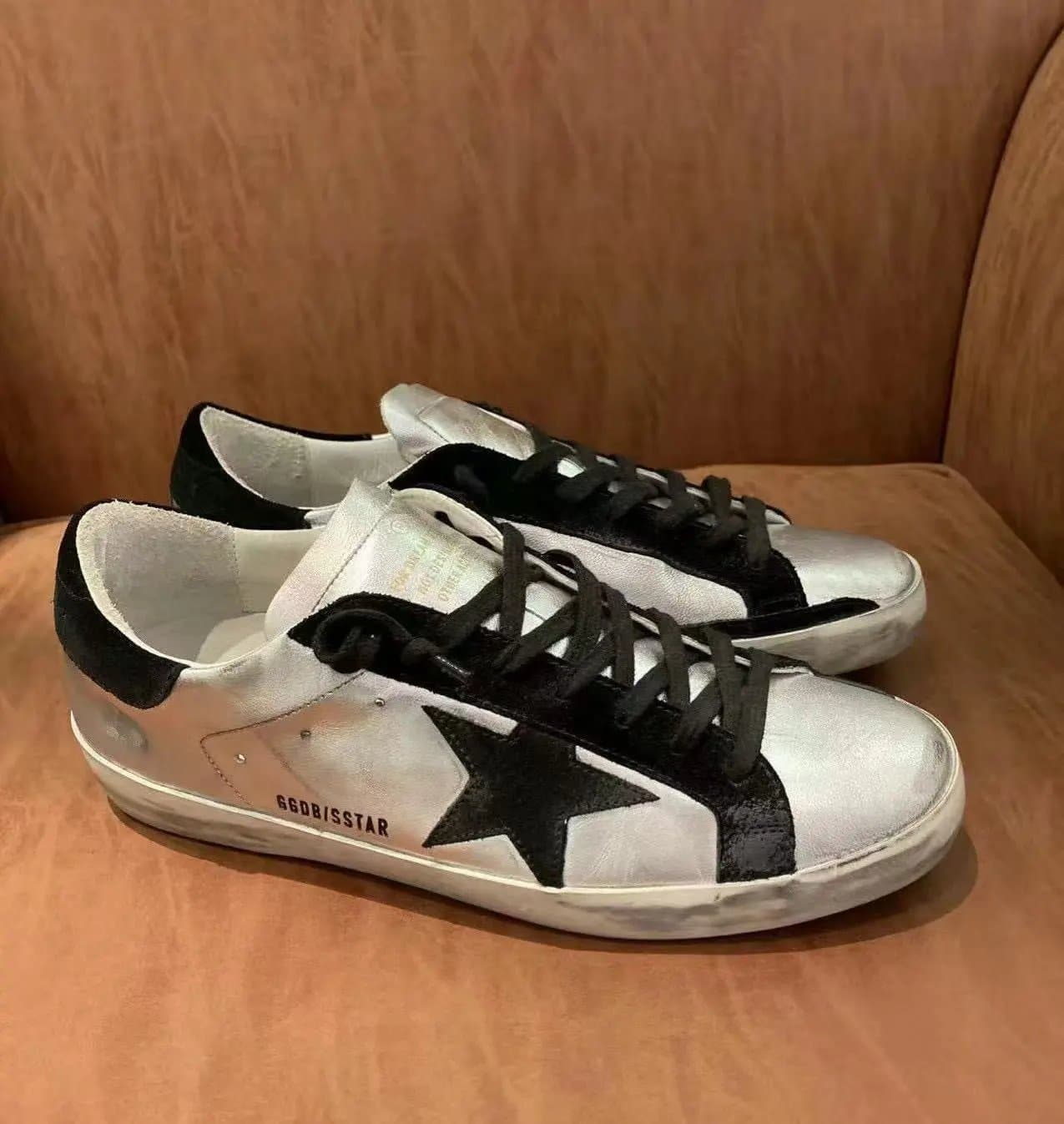 Golden Goose Ball Star Distressed Green — 29