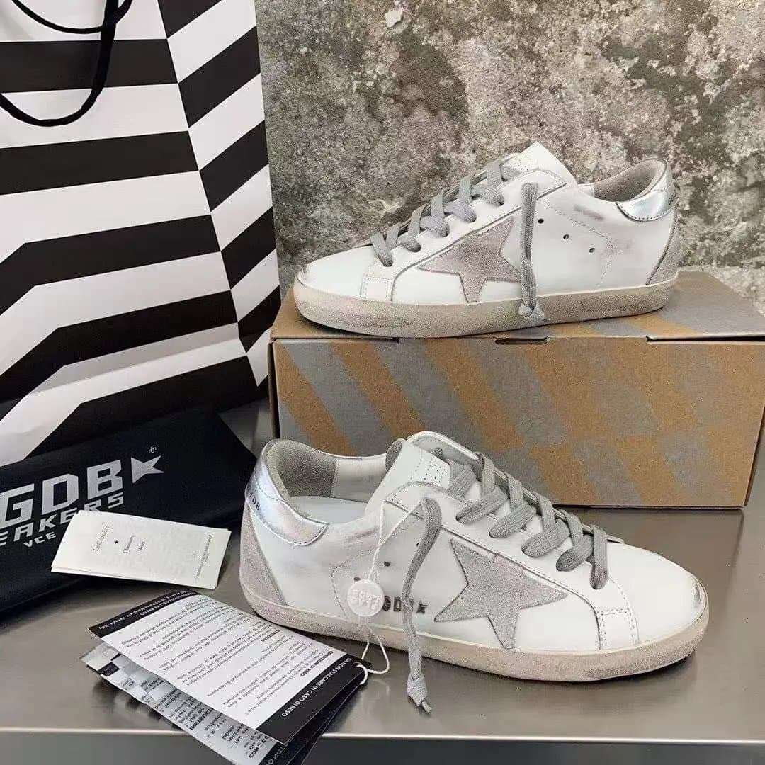 Golden Goose Ball Star Distressed Green — 12