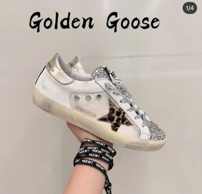 Golden Goose Ball Star Distressed Green — 7