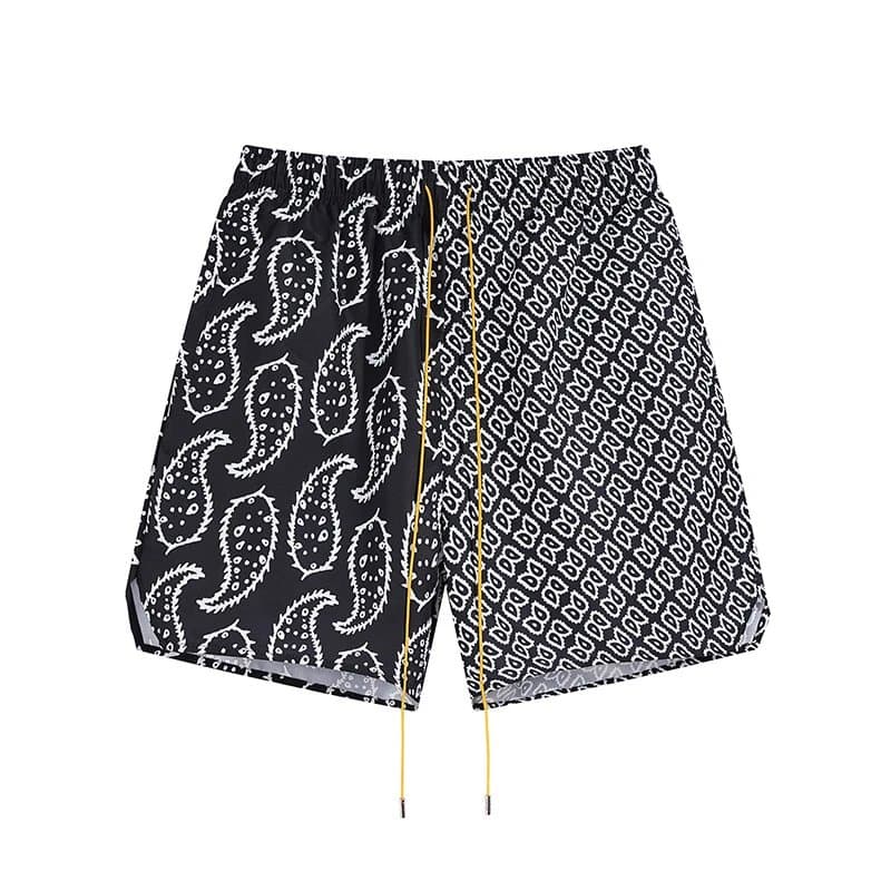 Balenciaga Racing Print Shorts Miami Grand Prix — 8533 黑