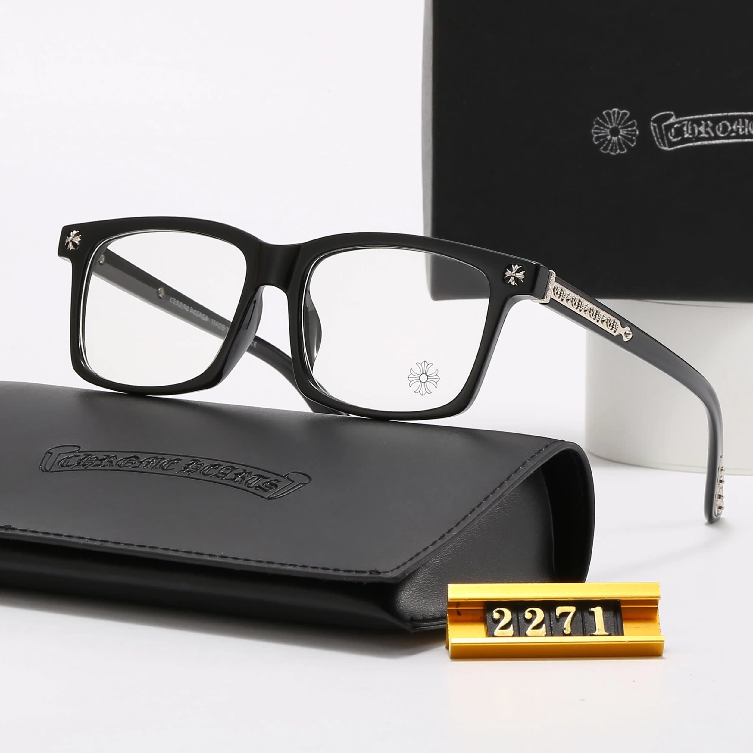 Eyeglasses Chrome Hearts Logo Temples — 1