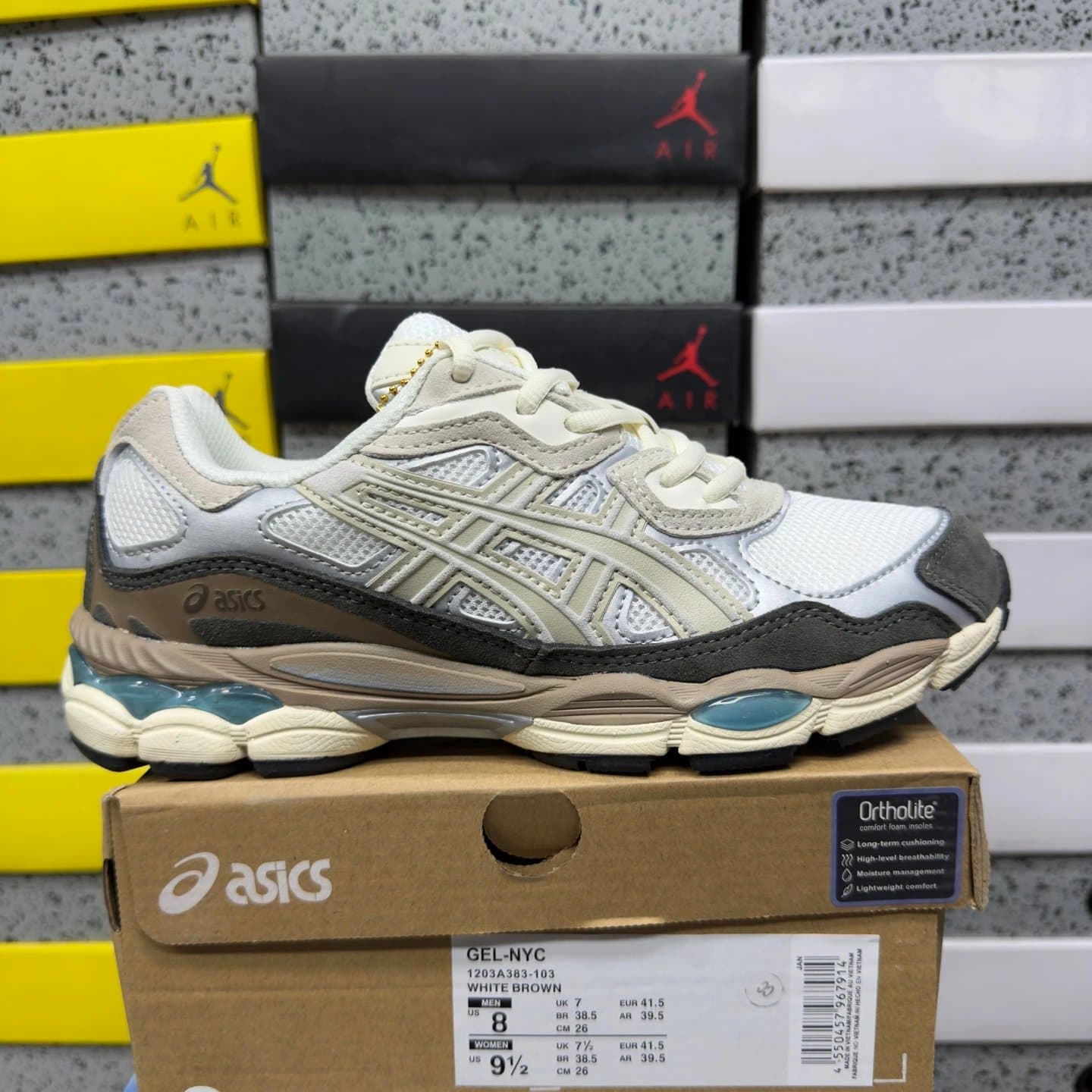Asics GEL-NYC Silver Yellow — 1203A383-103