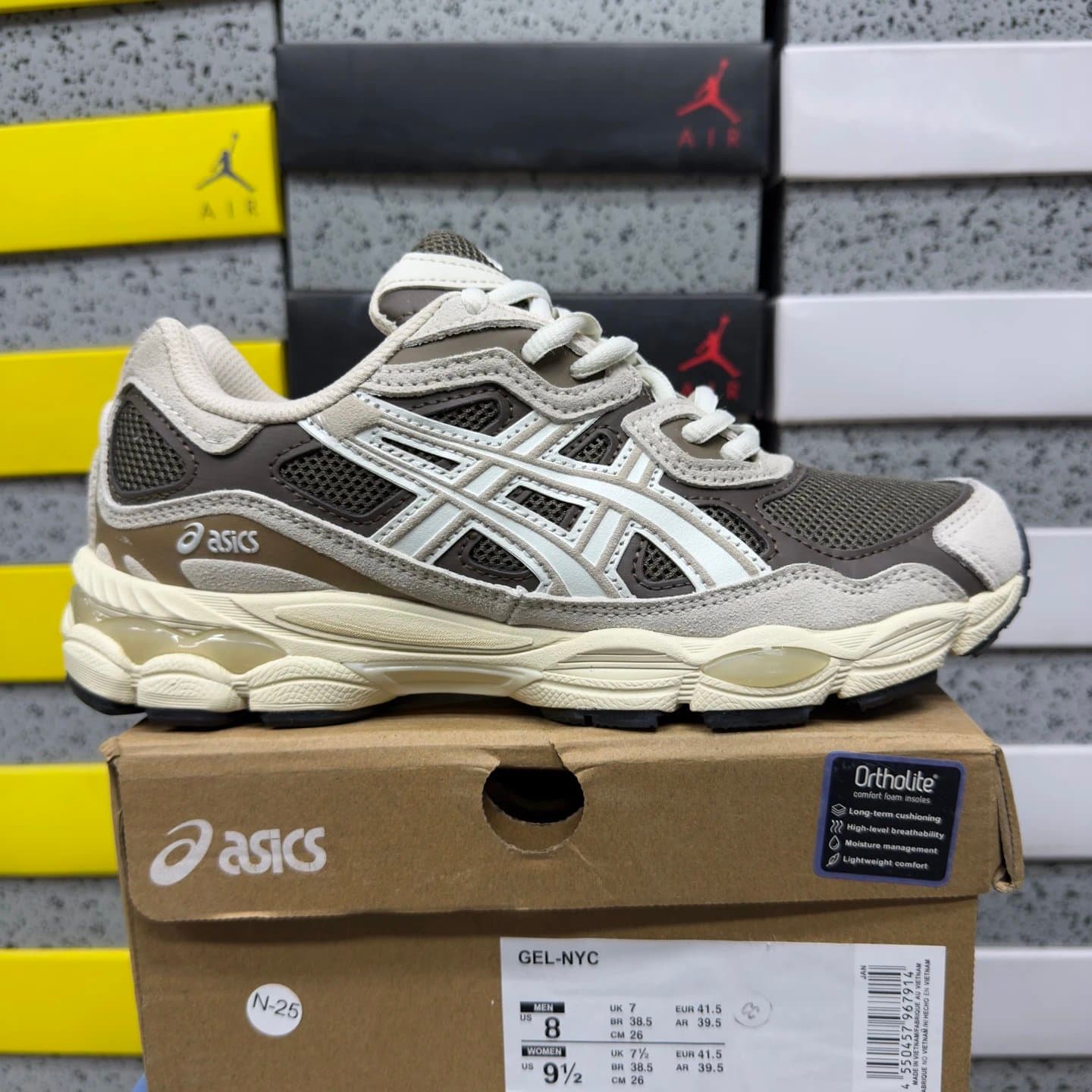 Asics GEL-NYC Silver Yellow — 咖色米色